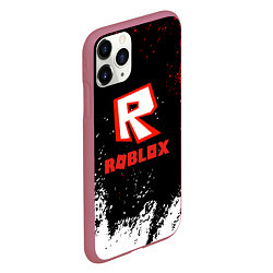 Чехол iPhone 11 Pro матовый Roblox текстура мобайл, цвет: 3D-малиновый — фото 2