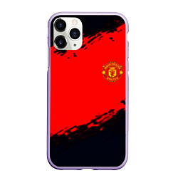 Чехол iPhone 11 Pro матовый Manchester United colors sport