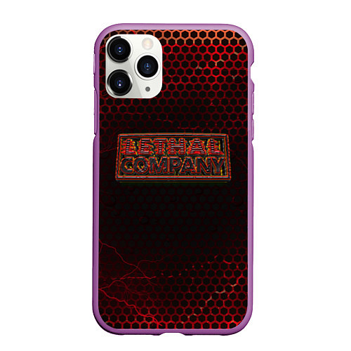 Чехол iPhone 11 Pro матовый Lethal Company: Armor / 3D-Фиолетовый – фото 1