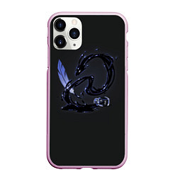 Чехол iPhone 11 Pro матовый Китайский дракон из чернил