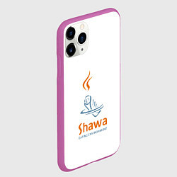 Чехол iPhone 11 Pro матовый Шаурма environment, цвет: 3D-фиолетовый — фото 2