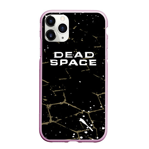 Чехол iPhone 11 Pro матовый Dead space текстура / 3D-Розовый – фото 1