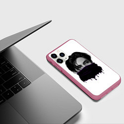 Чехол iPhone 11 Pro матовый Тэхен бтс bts kim taehyung, цвет: 3D-малиновый — фото 2