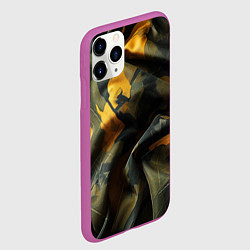 Чехол iPhone 11 Pro матовый Релистичный камуфляж, цвет: 3D-фиолетовый — фото 2