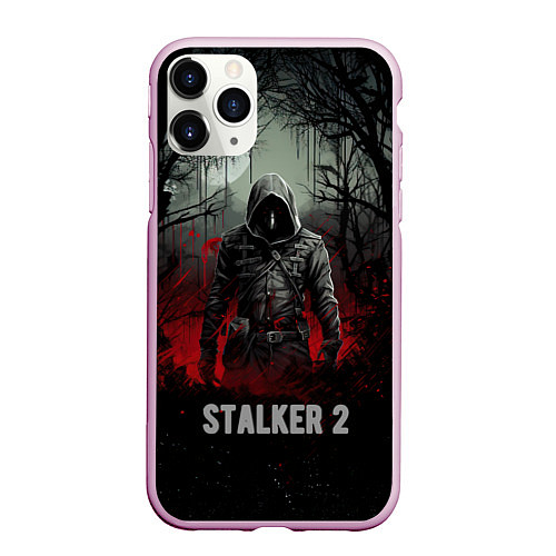 Чехол iPhone 11 Pro матовый Stalker 2 dark mode / 3D-Розовый – фото 1