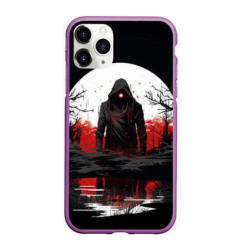 Чехол iPhone 11 Pro матовый Stalker 2 ghost / 3D-Фиолетовый – фото 1