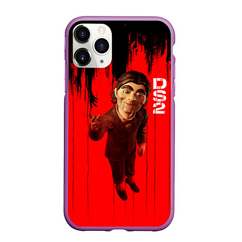 Чехол iPhone 11 Pro матовый Марионетка death stranding 2 on the beach / 3D-Фиолетовый – фото 1