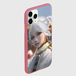 Чехол iPhone 11 Pro матовый Портрет Фрирен, цвет: 3D-малиновый — фото 2