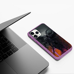 Чехол iPhone 11 Pro матовый Entity - Solo Leveling, цвет: 3D-фиолетовый — фото 2