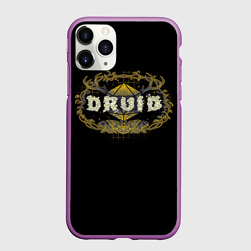Чехол iPhone 11 Pro матовый Druid - DnD / 3D-Фиолетовый – фото 1
