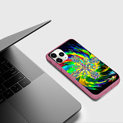 Чехол iPhone 11 Pro матовый Став обнуление негатива, цвет: 3D-малиновый — фото 2