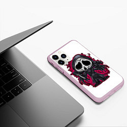 Чехол iPhone 11 Pro матовый Scream мульт, цвет: 3D-розовый — фото 2