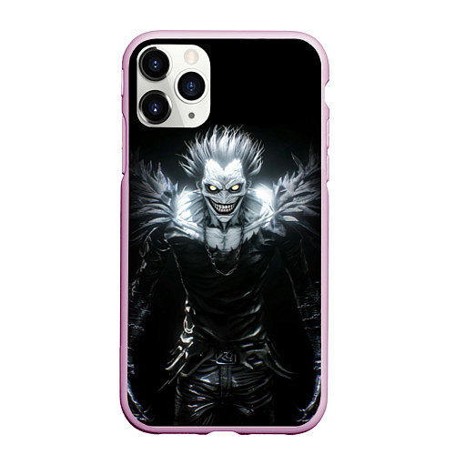 Чехол iPhone 11 Pro матовый Ryuk - Тетрадь смерти / 3D-Розовый – фото 1