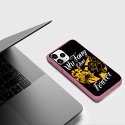 Чехол iPhone 11 Pro матовый Wu tang forever, цвет: 3D-малиновый — фото 2