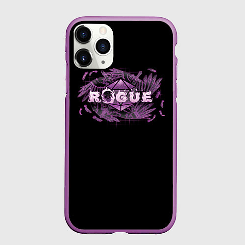 Чехол iPhone 11 Pro матовый Rogue - DnD / 3D-Фиолетовый – фото 1