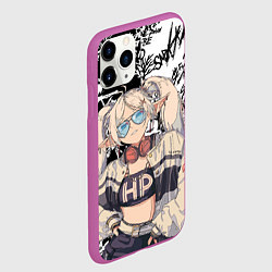 Чехол iPhone 11 Pro матовый Фрирен граффити, цвет: 3D-фиолетовый — фото 2