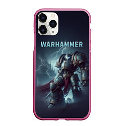 Чехол iPhone 11 Pro матовый Warhammer - game, цвет: 3D-малиновый