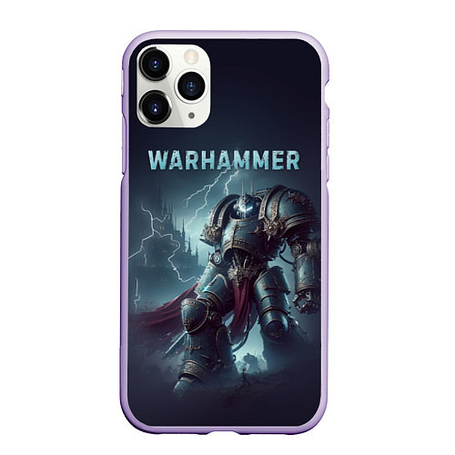 Чехол iPhone 11 Pro матовый Warhammer - game / 3D-Светло-сиреневый – фото 1