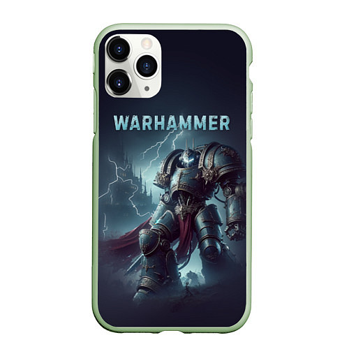 Чехол iPhone 11 Pro матовый Warhammer - game / 3D-Салатовый – фото 1