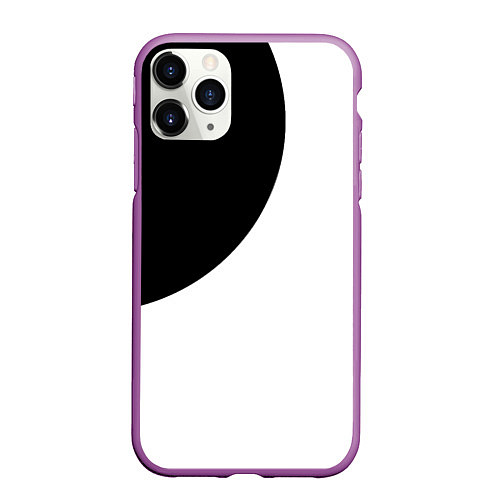 Чехол iPhone 11 Pro матовый Затмение / 3D-Фиолетовый – фото 1