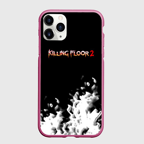 Чехол iPhone 11 Pro матовый Killing floor краски / 3D-Малиновый – фото 1