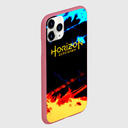 Чехол iPhone 11 Pro матовый Horizon zero dawn огонь и лёд, цвет: 3D-малиновый — фото 2