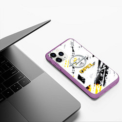 Чехол iPhone 11 Pro матовый Opel краски, цвет: 3D-фиолетовый — фото 2
