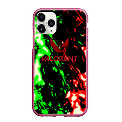 Чехол iPhone 11 Pro матовый Valorant flame fire