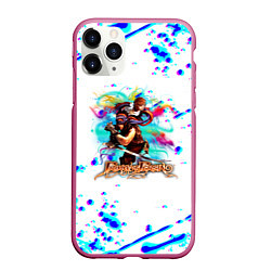 Чехол iPhone 11 Pro матовый Prince of Persia краски брызги, цвет: 3D-малиновый