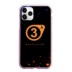 Чехол iPhone 11 Pro матовый Half life краски текстура брызги, цвет: 3D-розовый