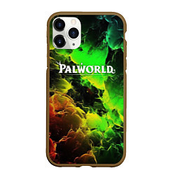 Чехол iPhone 11 Pro матовый Palworld логотип абстракт
