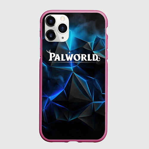 Чехол iPhone 11 Pro матовый Palworld ледяные плиты / 3D-Малиновый – фото 1