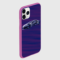 Чехол iPhone 11 Pro матовый Mercedes-Benz Vision AVTR, цвет: 3D-фиолетовый — фото 2