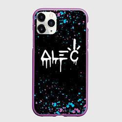 Чехол iPhone 11 Pro матовый Alec monopoly graffiti брызги