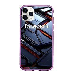 Чехол iPhone 11 Pro матовый Palworld логотип космически плиты