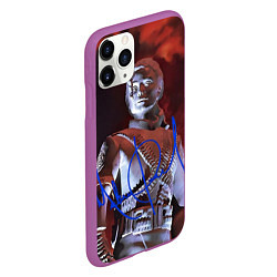 Чехол iPhone 11 Pro матовый Статуя Макла Джексона с автографом - альбом Histor, цвет: 3D-фиолетовый — фото 2