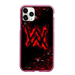 Чехол iPhone 11 Pro матовый Alan walker k-391, цвет: 3D-малиновый