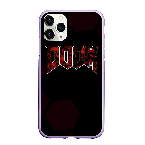 Чехол iPhone 11 Pro матовый Doom mick gordon / 3D-Светло-сиреневый – фото 1