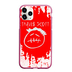 Чехол iPhone 11 Pro матовый Fortnite x Travis Scott gaming, цвет: 3D-малиновый