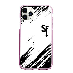 Чехол iPhone 11 Pro матовый Sally Face краски инди гейм, цвет: 3D-розовый