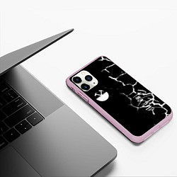 Чехол iPhone 11 Pro матовый Pink floyd текстура рок, цвет: 3D-розовый — фото 2