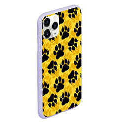Чехол iPhone 11 Pro матовый Dogs paws, цвет: 3D-светло-сиреневый — фото 2