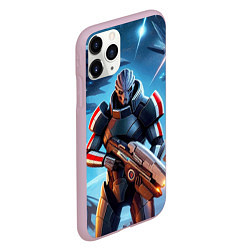 Чехол iPhone 11 Pro матовый Mass Effect - ai art, цвет: 3D-розовый — фото 2