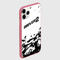 Чехол iPhone 11 Pro матовый Driver 2 краски, цвет: 3D-малиновый — фото 2