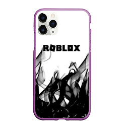 Чехол iPhone 11 Pro матовый Roblox flame текстура