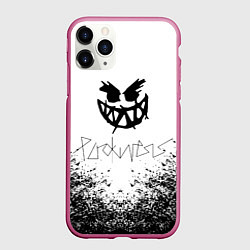 Чехол iPhone 11 Pro матовый The prodigy Pyrokinesis, цвет: 3D-малиновый