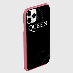 Чехол iPhone 11 Pro матовый Queen квин король, цвет: 3D-малиновый — фото 2