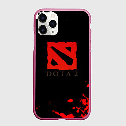 Чехол iPhone 11 Pro матовый Dota 2 краски текстура