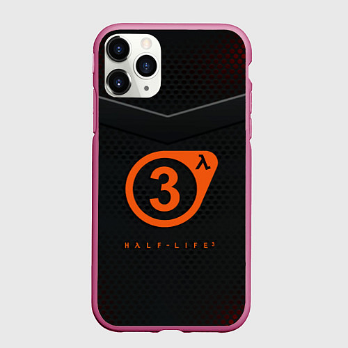Чехол iPhone 11 Pro матовый Half life броня фримена валв / 3D-Малиновый – фото 1