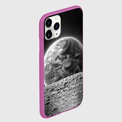 Чехол iPhone 11 Pro матовый Вид Земли со спутника, цвет: 3D-фиолетовый — фото 2
